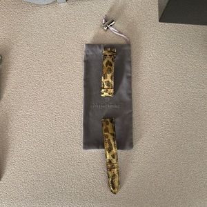 Michele watch leather band